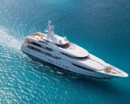 Oasis Luxury Charter Yacht Bird View