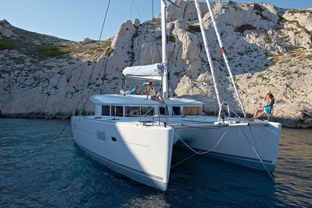 Catamaran Charter Croatia Lagoon 400 Sailing Anchor