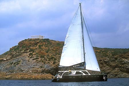 Catamaran Charter Greece Notos Sailing Olimp