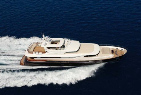 Cyrus One Luxury Charter Yacht Bird View