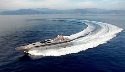 Luxury Yacht Greece Admiral 130 Port Side