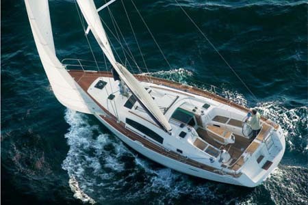 Sail Croatia Yacht Charter Beneteau Oceanis 40 Under Sails