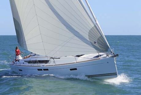 Yacht Charter Croatia Split Jeanneau Sun Odyssey 469 Bow Under Sails