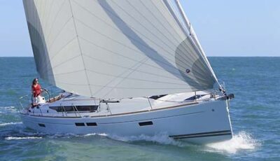 Yacht Charter Greece Jeanneau Sun Odyssey 469 Bow Under Sails