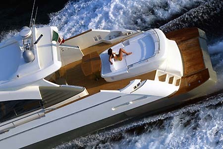 Yacht Charter Greece Aicon 72 Aft Sundeck1