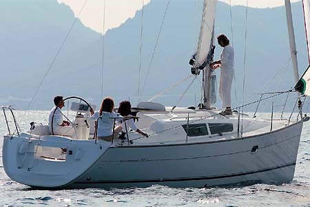 Sailing Croatia Jeanneau Sun Odyssey 32i Under Sails