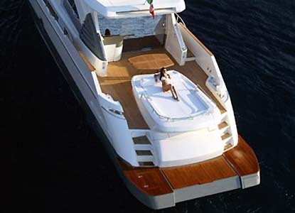 Yacht Charter Greece Aicon 72 Aft Sundeck