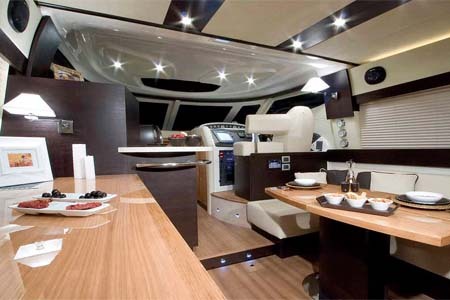Yacht Charter Greece Cranchi Atlantique 50 Salon1
