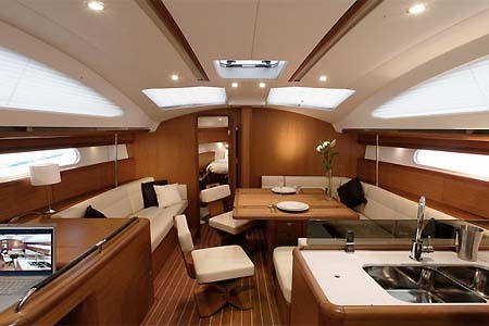 Yacht Charter Greece Sailing Jeanneau Sun Odyssey 45ds Salon
