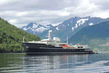 Legend At Anchor Port Side In Norway