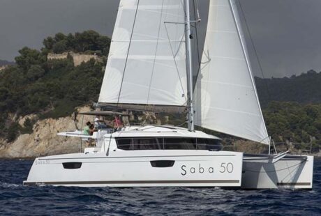 Saba 50 Fountaine Pajot Under Sails