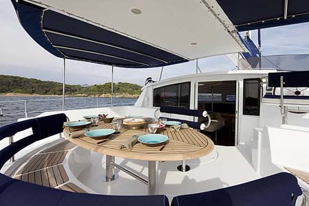 Catamaran Charter Croatia Eleuthera 60 Aft Deck