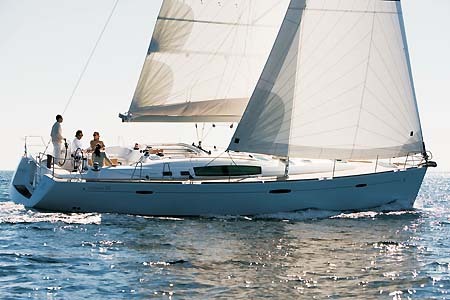 Yacht Charter Greece Beneteau 50 Stbd Side