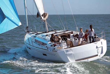 Yacht Charter Greece Jeanneau Sun Odyssey 469 Aft Port Side