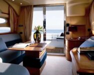 Yacht Charter Croatia Azimut 39 Evolution Salon Aft View