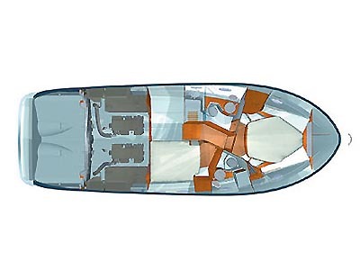 Beneteau 12 Motor Yacht Charter Croatia Layout
