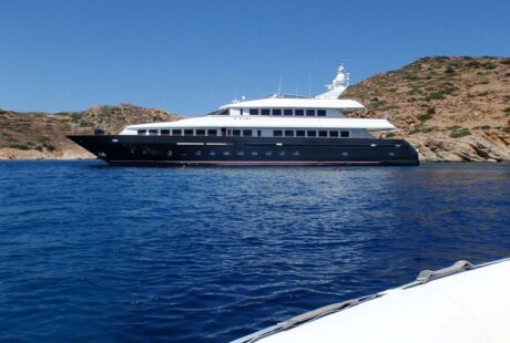 Jaan Luxury Charter Yacht Greece At Anchor