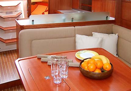 Elan Impession 384 Yacht Charter Croatia Salon Dining