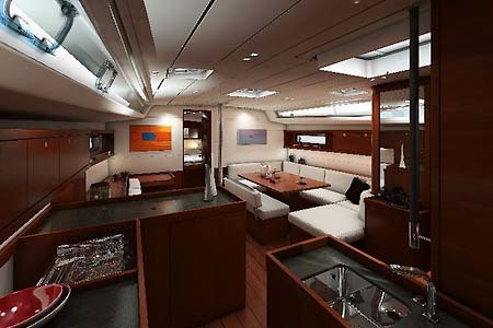 Yacht Charter Croatia Beneteau Oceanis 48 Salon1