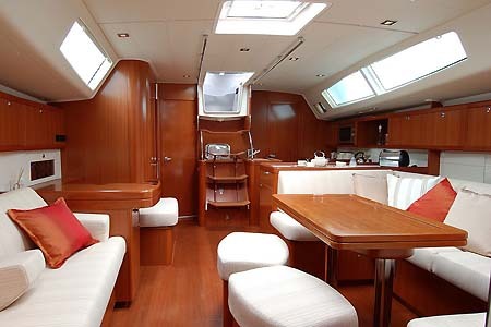 Yacht Charter Greece Beneteau 50 Salon1