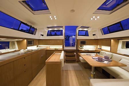 Yacht Charter Greece Beneteau Sense 50 Salon