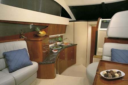 Yacht Charter Croatia Fairline Phantom 40 Table Salon3