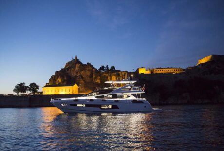 Sunseeker Yacht 75 In Greece Night