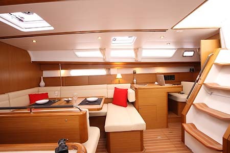 Sailboat Charter Croatia Jeanneau Sun Odysssey 44i Salon2