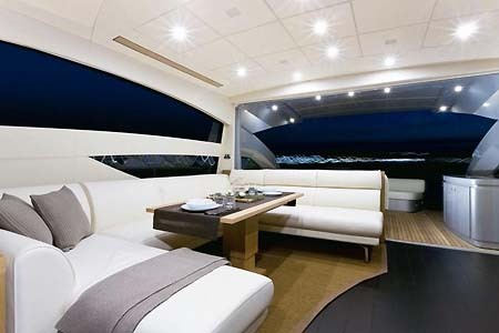 Yacht Charter Croatia Pershing 64 Stbd Salon2