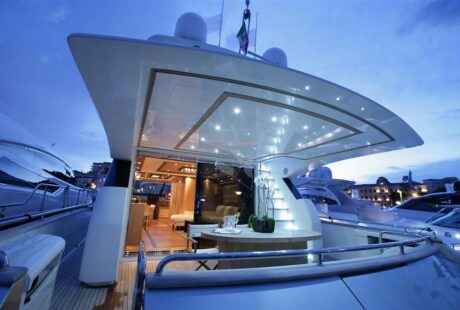 Blue Angel Aft Deck View In Marina