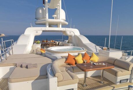 Deja Too Luxury Yacht Sundeck Jacuzzi