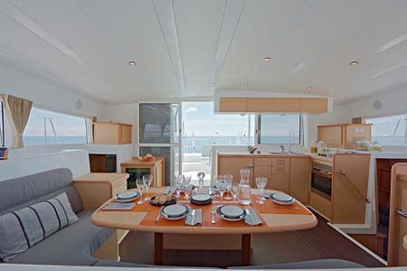 Catamaran Charter Greece Lagoon 421 Dining