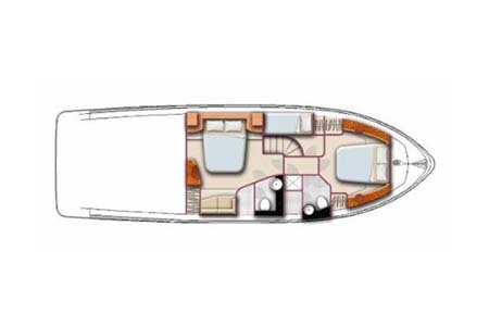 Yacht Charter Croatia Sealine T 50 Layout