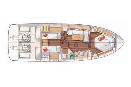 Croatia Yacht Charter Monte Carlo 37 Layout