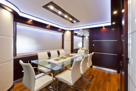 Luxury Yacht Dominator 86 Dining Table