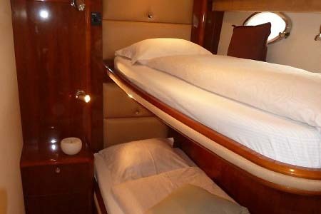 Yacht Charter Croatia Princess V58 Bunk Cabin