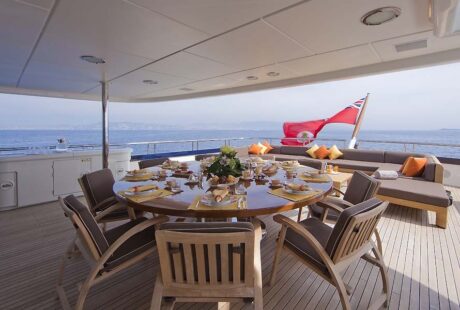 Deja Too Luxury Yacht Al Fresco Table