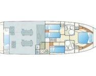 Croatia Yacht Charter Ferretti 460 Layout