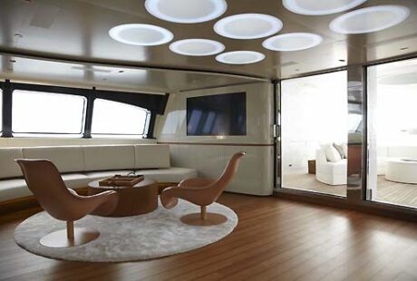 Luxury Sailing Yacht Perini Navi 56m Salon2