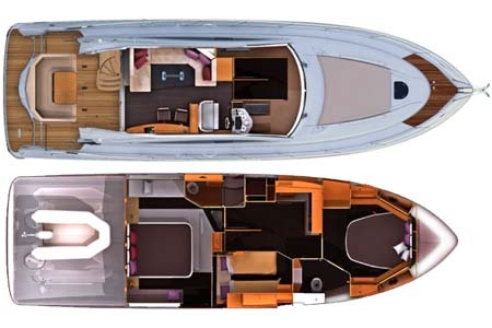 Yacht Charter Croatia Monte Carlo 47 Fly Layout