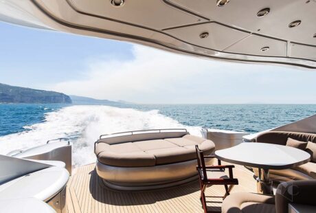 Cinque Pershing 88 Aft Deck View