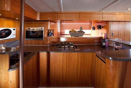Fountaine Pajot Cumberland 46 Greece Galley