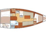 Greece Yacht Charter Beneteau 31 Layout