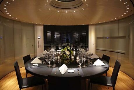Luxury Sailing Yacht Perini Navi 56m Dining Table