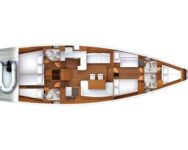 Yacht Charter Croatia Jeanneau 57 Layout