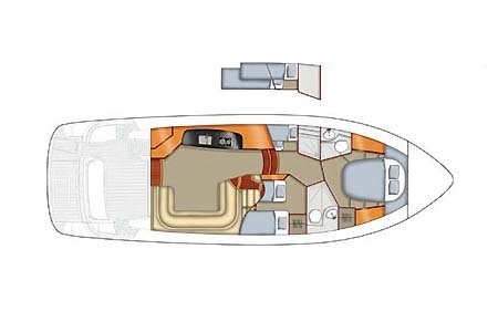 Yacht Charter Croatia Sealine F 42 5 Layout