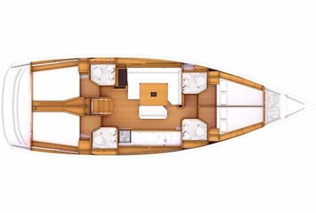 Yacht Charter Greece Jeanneau Sun Odyssey 469 Layout