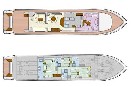 Yacht Charter Greece Obsession Layout