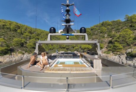 Giraud Luxury Charter Yacht Sundeck Jacuzzi