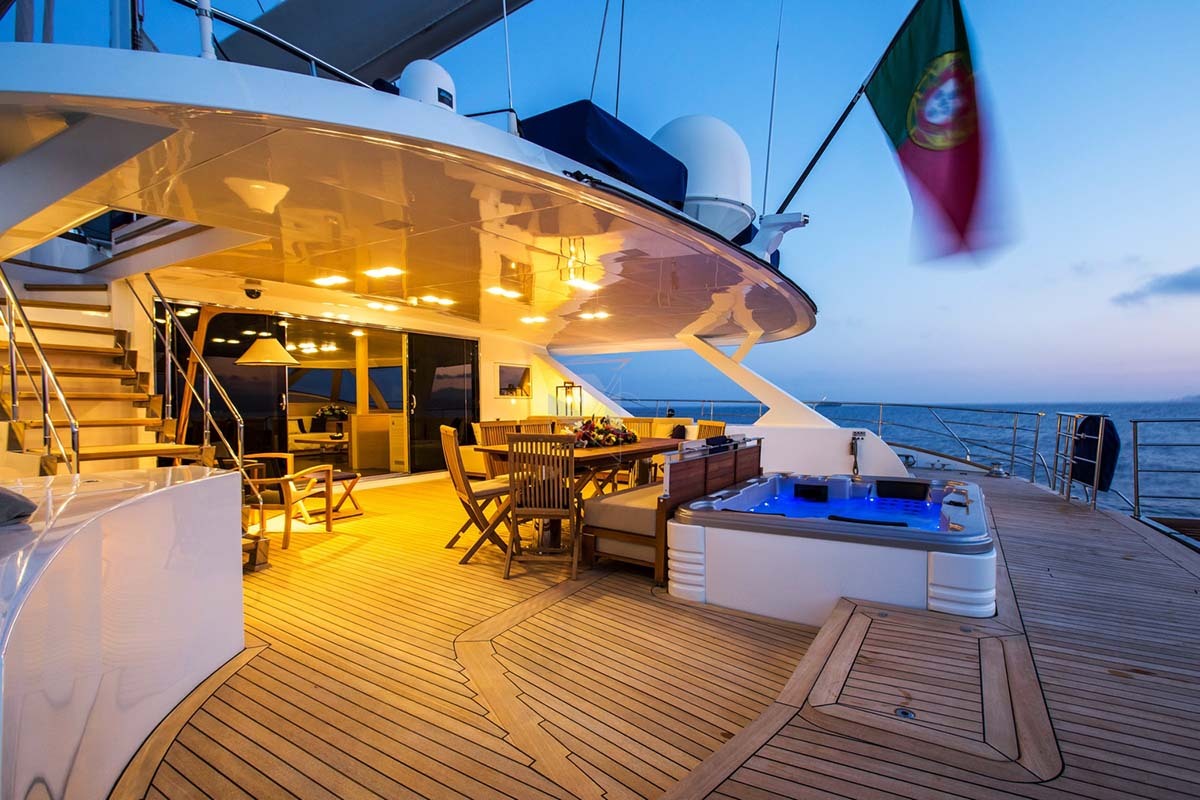 Hutiane Catamaran Aft Deck View